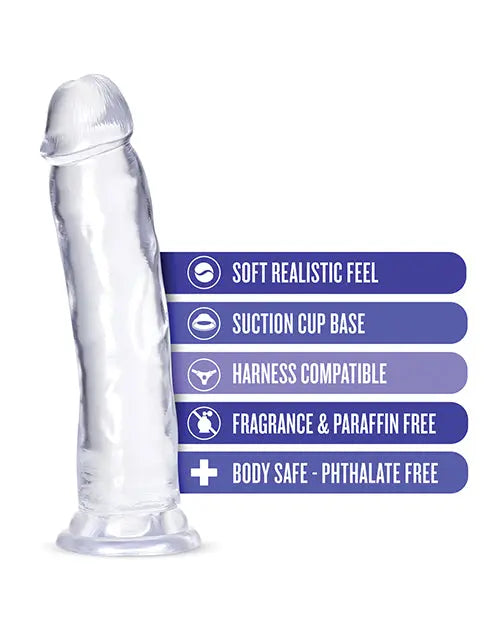 Blush Realistic Dildo | 9" Big Dildo | Thrill n Drill Clear Suction Cup Dildo Blush Novelties