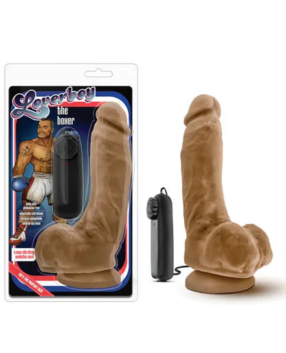 Blush Vibrating Dildo | Boxer 9" Big Dildo | Mocha Suction Cup Dildo Blush Novelties