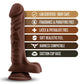 Blush Large Dildo | DJ Big Black Dildo | Chocolate Suction Cup Dildo | Best Dildo Blush Novelties