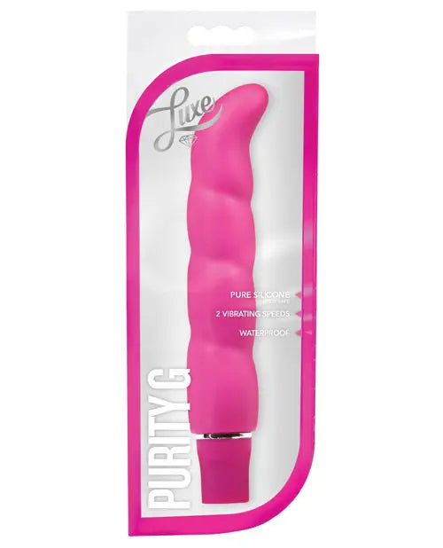 Blush Luxe Purity G Silicone Vibrator - Pink Blush Novelties