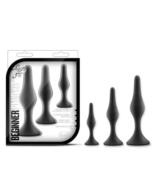 Blush Luxe Beginner Plug Kit - Black Blush Novelties