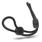 Blush Stay Hard Silicone Double Loop Cock Ring - Black Blush Novelties
