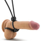 Blush Stay Hard Silicone Double Loop Cock Ring - Black Blush Novelties