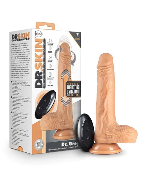 Blush Vibrating Dildo | 7" Thrusting Big Dildo | Vanilla Suction Cup Dildo Blush Novelties