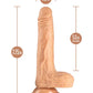 Blush Vibrating Dildo | 7" Thrusting Big Dildo | Vanilla Suction Cup Dildo Blush Novelties