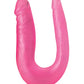 Blush B Yours 12.5" Big Dildo | Sweet Double Dildo | U-Shape Curved Pink Dildo | Realistic Dildo Blush Novelties