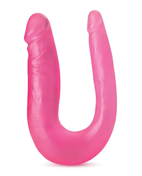Blush B Yours 12.5" Big Dildo | Sweet Double Dildo | U-Shape Curved Pink Dildo | Realistic Dildo Blush Novelties