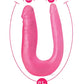 Blush B Yours 12.5" Big Dildo | Sweet Double Dildo | U-Shape Curved Pink Dildo | Realistic Dildo Blush Novelties