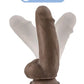 Blush 7" Big Dildo | Fat Boy Chocolate Big Black Dildo | Suction Cup Dildo Blush Novelties