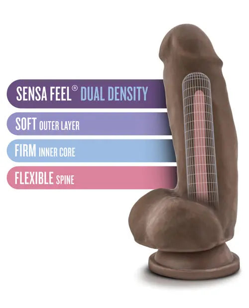 Blush 7" Big Dildo | Fat Boy Chocolate Big Black Dildo | Suction Cup Dildo Blush Novelties