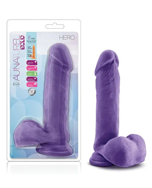 Blush Realistic Dildo | Bold Hero 8" Big Dildo | Purple Suction Cup Dildo Blush Novelties