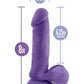 Blush Realistic Dildo | Bold Hero 8" Big Dildo | Purple Suction Cup Dildo Blush Novelties