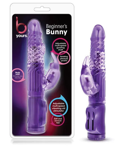 Blush B Yours Rabbit Vibrator | Beginner Bunny G Spot Vibrator | Purple Clit Vibrator | Best Vibrator for Women Blush Novelties