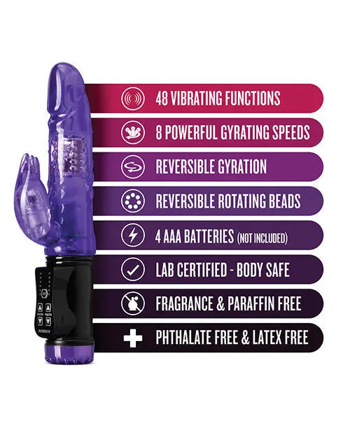 Blush G Spot Vibrator | Sexy Things Flutter Rabbit Vibrator | Purple 48-Function Clit Vibrator | Best Vibrator for Women Blush Novelties