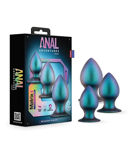 Blush Anal Adventures Matrix Metaverse Plug Kit - Spruce Blush Novelties