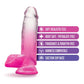 Blush 7" Big Dildo | Magnolia Realistic Dildo | Fuchsia Suction Cup Dildo Blush Novelties