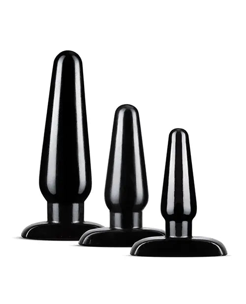 Blush Anal Adventures Basic Plug Kit - Black Blush Novelties