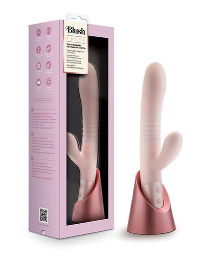 Blush Fraya Rabbit Vibrator | Rechargeable G Spot Vibrator | 10-Mode Pink Clit Vibrator | Best Vibrator for Women Blush Novelties