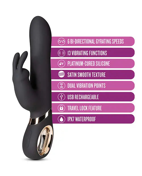 Blush Victoria G Spot Vibrator | Black Rabbit Vibrator | 13-Function Clit Vibrator | Best Vibrator for Women Blush Novelties