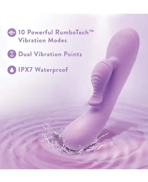 Blush Evelyn Rabbit Vibrator | Purple G Spot Vibrator | 10-Mode Clit Vibrator | Best Vibrator for Women Blush Novelties