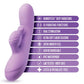 Blush Evelyn Rabbit Vibrator | Purple G Spot Vibrator | 10-Mode Clit Vibrator | Best Vibrator for Women Blush Novelties