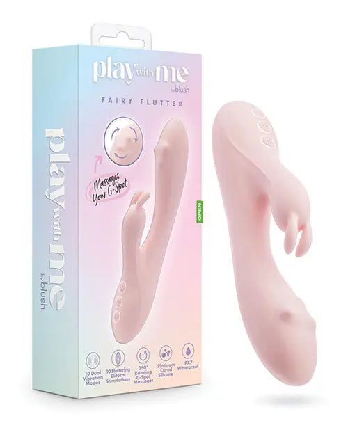 Blush Play With Me G Spot Vibrator | Fairy Flutter Rabbit Vibrator | 3-Speed Pink Clit Vibrator | Best Vibrator for Women Blush Novelties