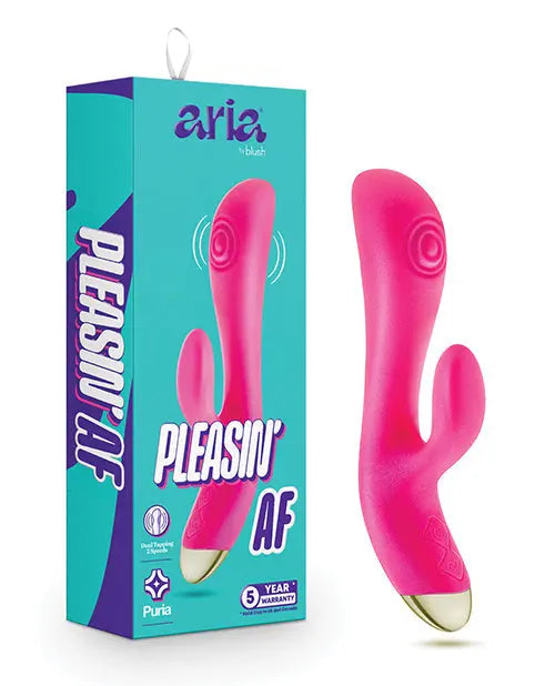 Blush Rabbit Vibrator | Aria Pleasin AF Clit Vibrator | Fuchsia G Spot Vibrator | Best Vibrator for Women Blush Novelties