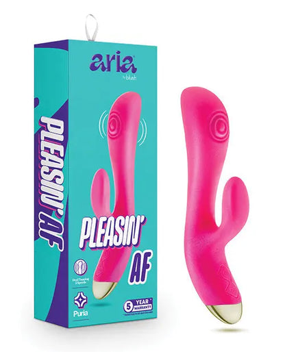 Blush Rabbit Vibrator | Aria Pleasin AF Clit Vibrator | Fuchsia G Spot Vibrator | Best Vibrator for Women Blush Novelties