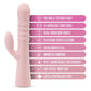 Blush Jaymie Rabbit Vibrator | Pink G Spot Vibrator | 10-Mode Clit Vibrator | Best Vibrator for Women Blush Novelties