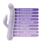 Blush Rylee Thrusting Vibrator | Rabbit Vibrator | Lavender G Spot Vibrator | Clit Vibrator | Best Vibrator for Women