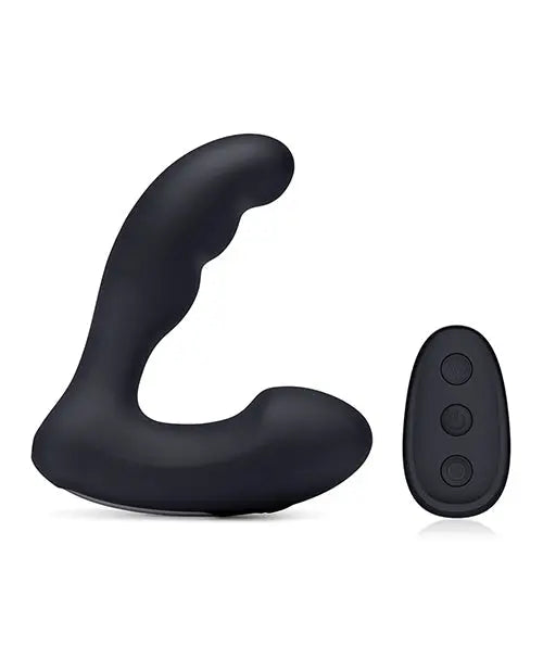 Blue Line Vibrating Prostate Prober w/Remote - Black Electric Eel INC