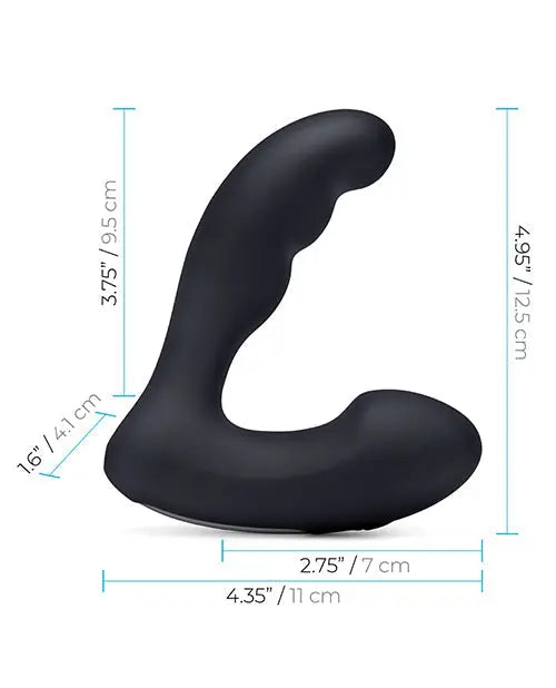 Blue Line Vibrating Prostate Prober w/Remote - Black Electric Eel INC