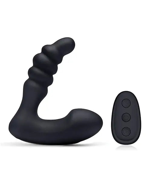 Blue Line Vibrating Prostate Prodder w/Remote - Black Electric Eel INC