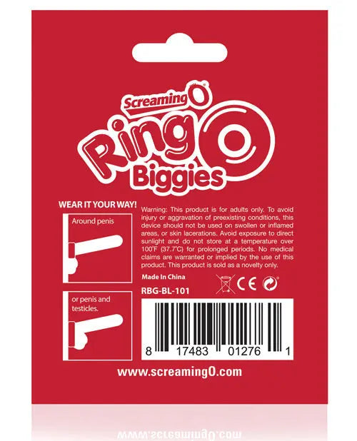 Screaming O RingO Biggies - Black Bushman Products