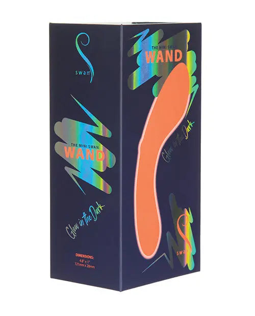 Mini Swan Wand Vibrator | Glow in the Dark G Spot Vibrator | Orange Clit Vibrator | Best Vibrator B.M.S. Enterprises