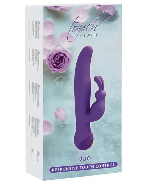 Touch by Swan Duo Rabbit Vibrator | Purple G Spot Vibrator | Water-Resistant Clit Vibrator | Best Vibrator for Women B.M.S. Enterprises