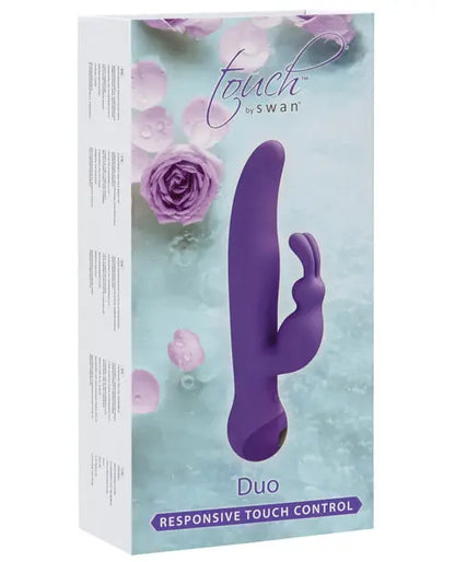 Touch by Swan Duo Rabbit Vibrator | Purple G Spot Vibrator | Water-Resistant Clit Vibrator | Best Vibrator for Women B.M.S. Enterprises