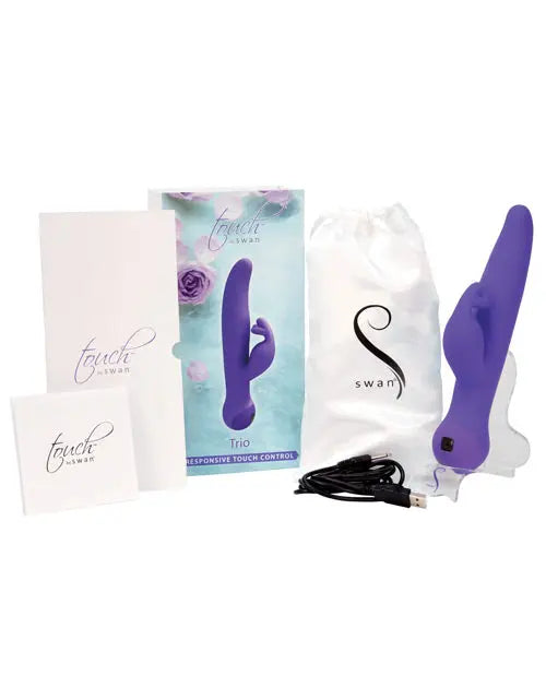 Touch by Swan Trio Clitoral Vibrator - Purple B.M.S. Enterprises
