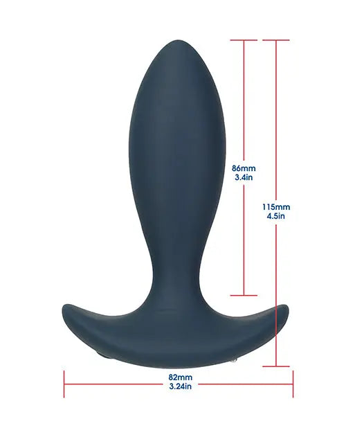 Lux Active Throb Anal Pulsating Massager w/Remote - Dark Blue B.M.S. Enterprises