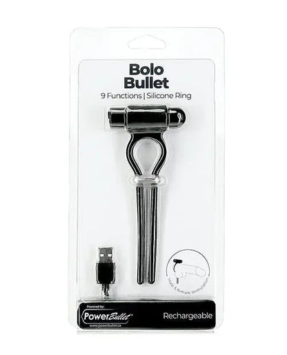 Bolo Bullet Vibrating Adjustable Cock Tie - Black B.M.S. Enterprises