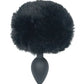 Punishment Bunny Tail Butt Plug - Black B.M.S. Enterprises