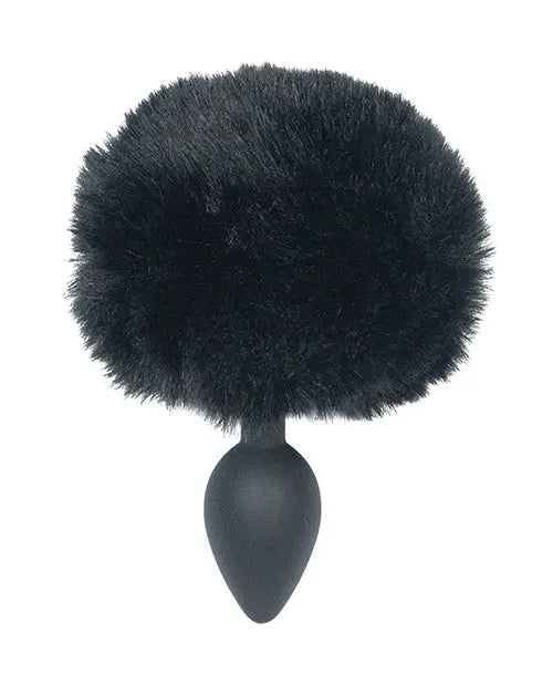 Punishment Bunny Tail Butt Plug - Black B.M.S. Enterprises