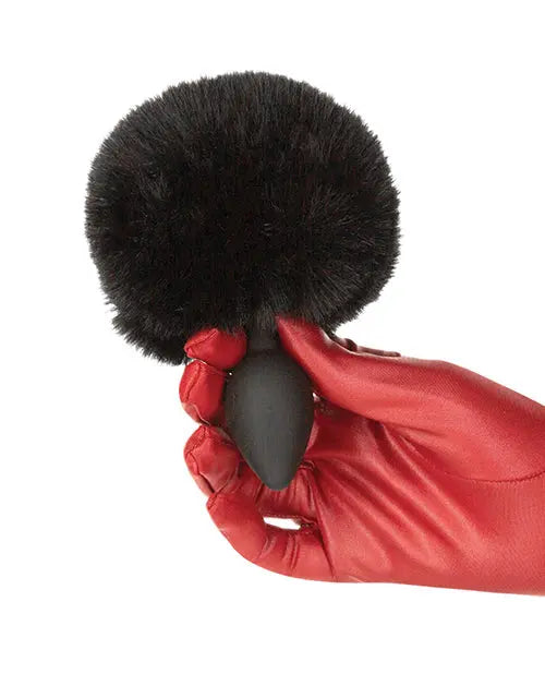 Punishment Bunny Tail Butt Plug - Black B.M.S. Enterprises