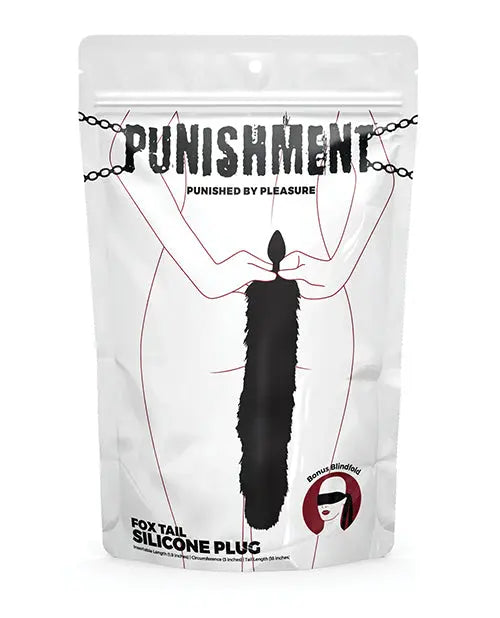 Punishment Fox Tail Plug - Black B.M.S. Enterprises