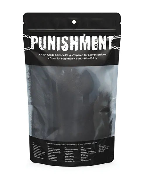 Punishment Fox Tail Plug - Black B.M.S. Enterprises