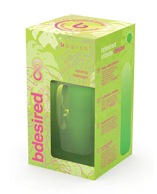 Bdesired Infinite Deluxe LE Paradise Vibrator - Green Bonner Trading Usa INC