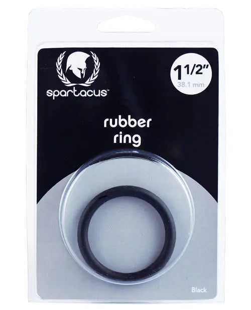 Spartacus 1.5" Rubber Cock Ring - Black Spartacus