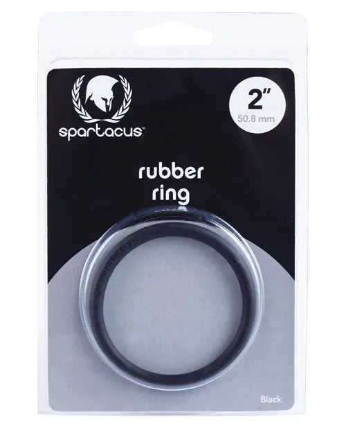 Spartacus 2" Rubber Cock Ring - Black Spartacus