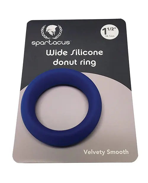 Spartacus 1.5" Wide Silicone Donut Ring - Blue Spartacus