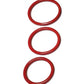 Spartacus Seamless Stainless Steel C-Ring - Red Pack of 3 Spartacus